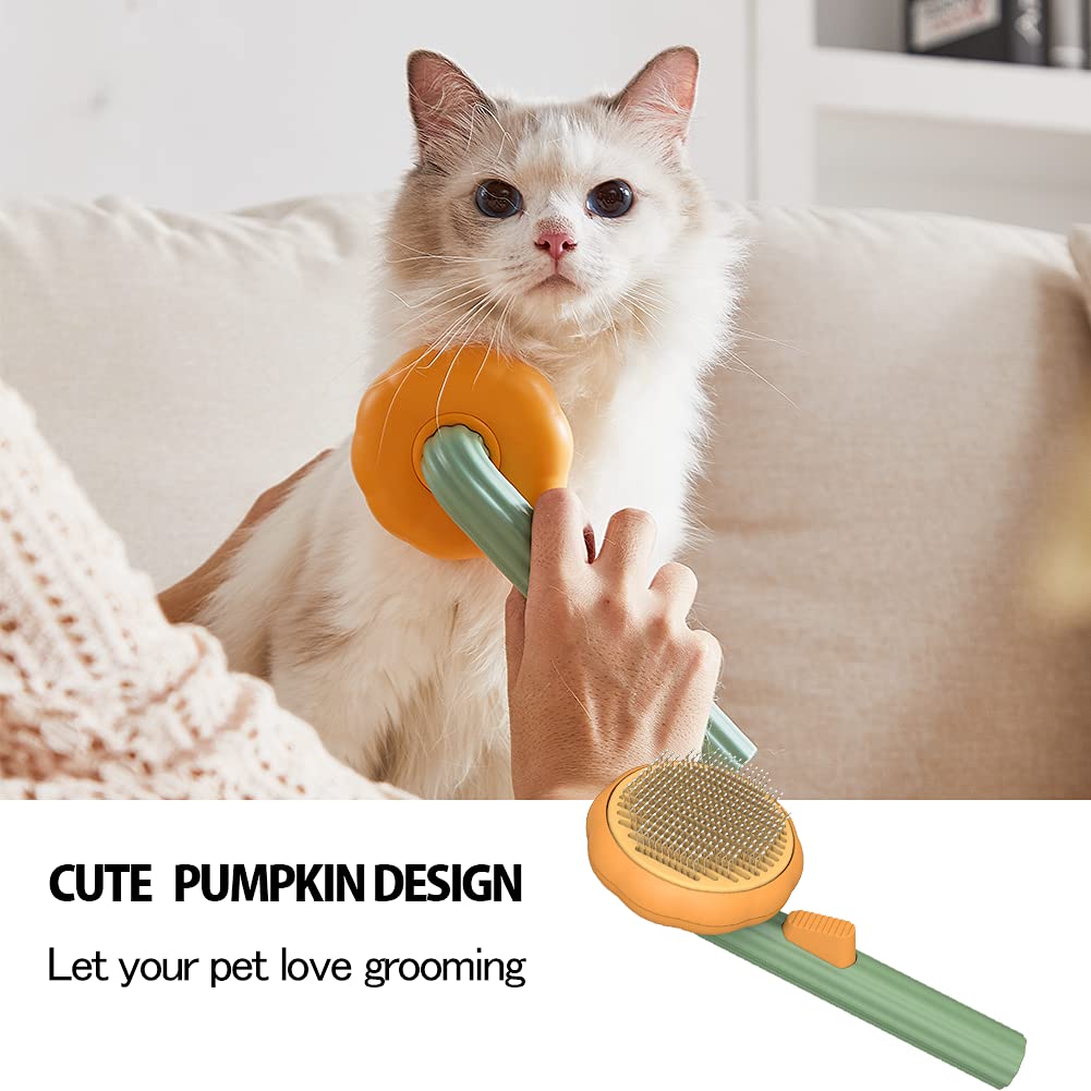 Self-Cleaning Pet Slicker Brush - Grooming Tool for Dogs, Cats, Puppies, and Rabbits